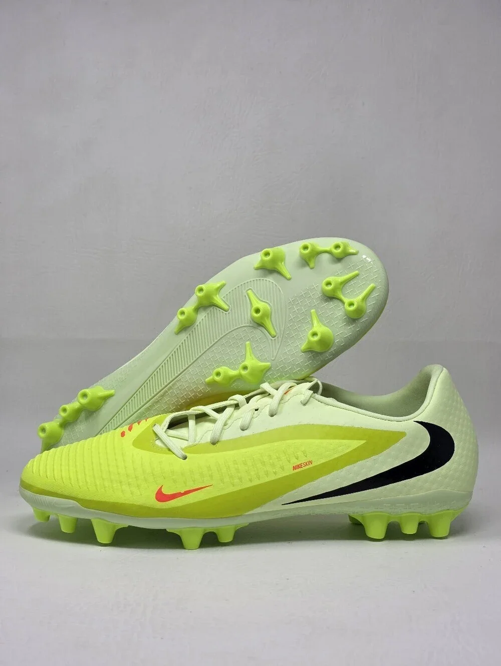 Nike Phantom 6 Low ACAD AG Soccer HQ2322-800 Yellow Orange Men's Size 12 New